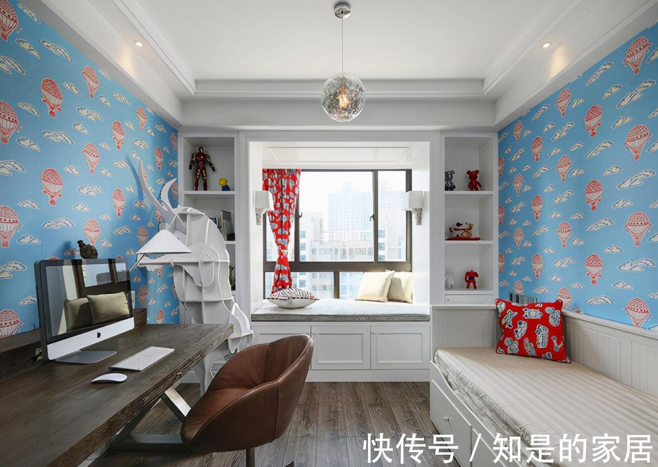 装修|77平轻奢美式二居室,给人一种内敛朦胧的美感