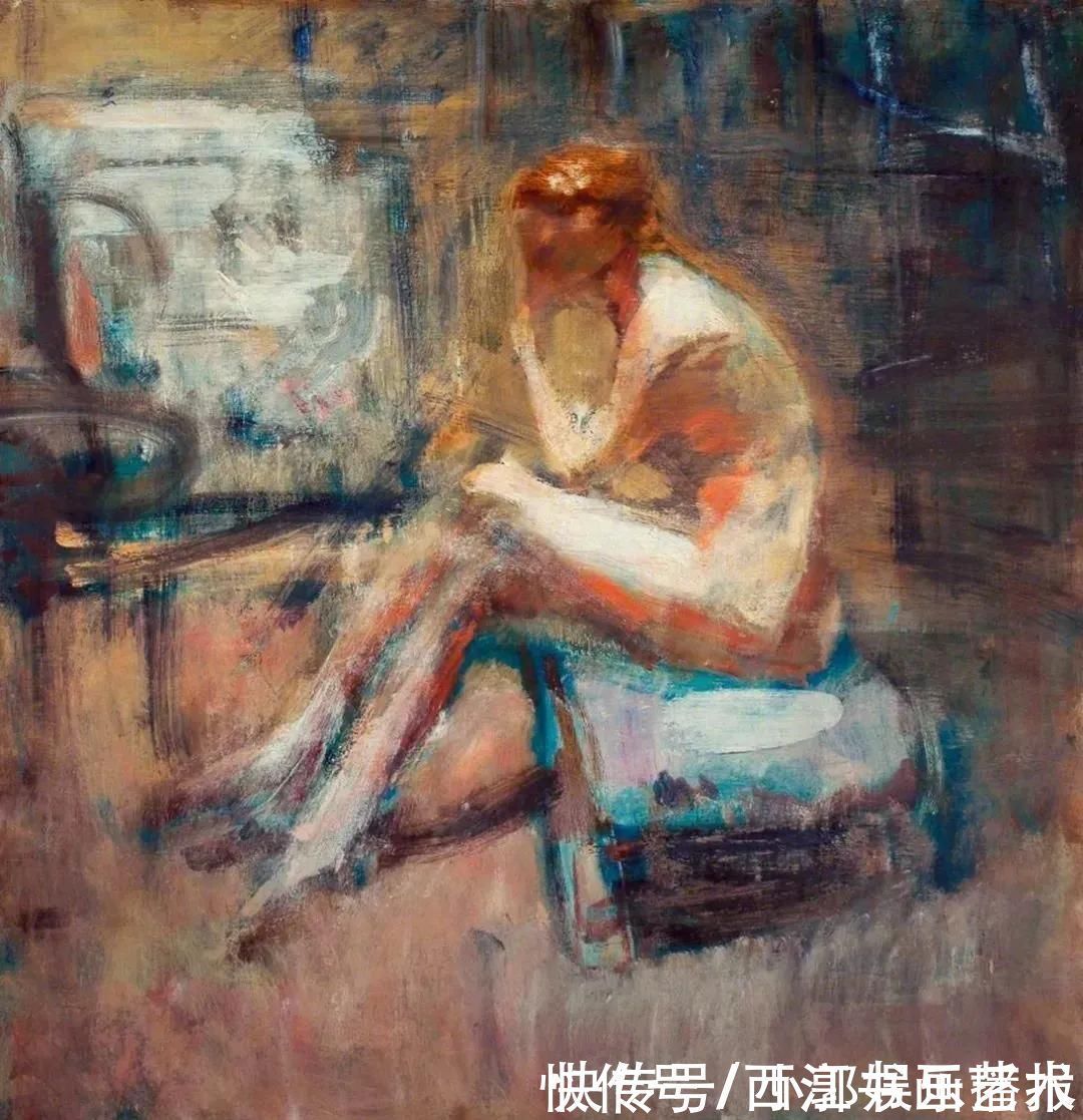 麦克沃伊&有质感的水彩肖像：英国画家亚瑟.麦克沃伊作品选