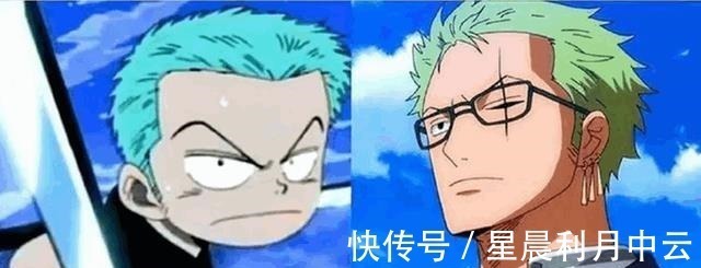 白星|《海贼王》童年对比照公开,索隆越来越霸气,变化最大的是他