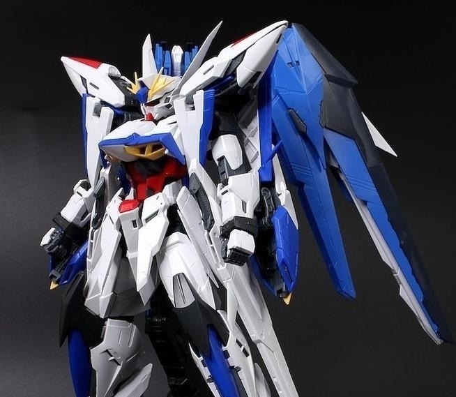 背包|高达seed:MG天蚀高达种系背包混搭效果图 和自由翅膀意外很搭配