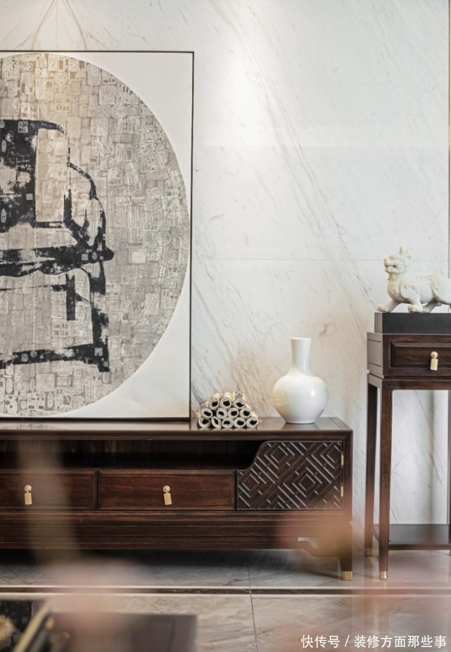 衣帽间|260平新中式四居室,化繁为简,在意境