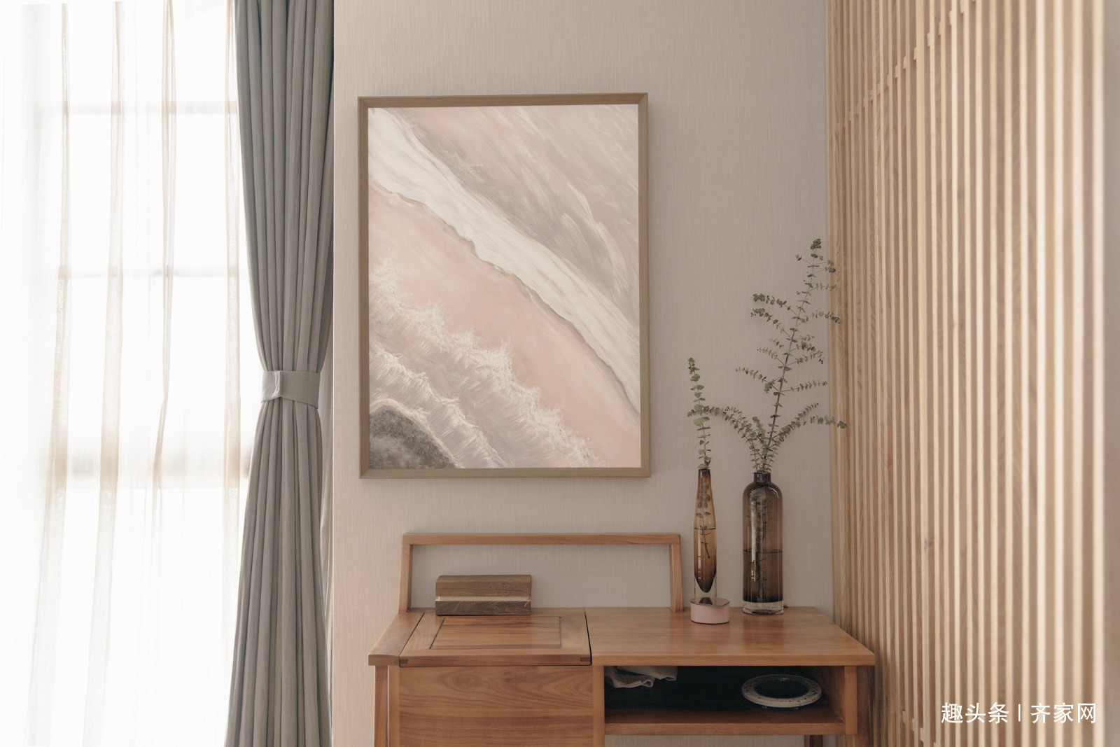 古一今|230平日式原木风,考虑业主体寒和小资情调,营造安稳舒适氛围