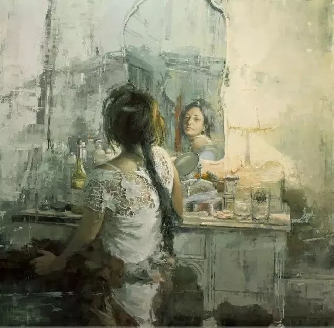 拉斐尔$他的作品有印象派的朦胧和浪漫主义唯美