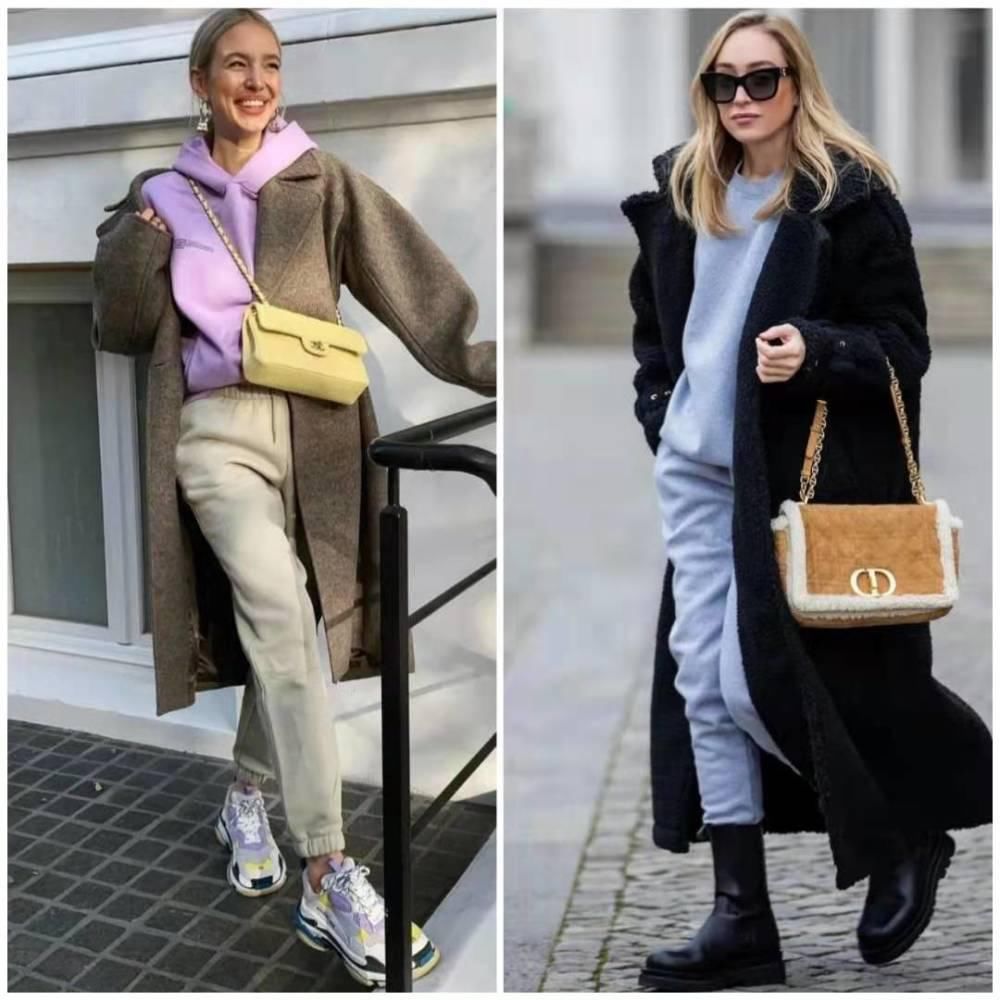 冬天要时髦，大衣+卫衣这样穿，时尚减龄又舒适，太值得借鉴了
