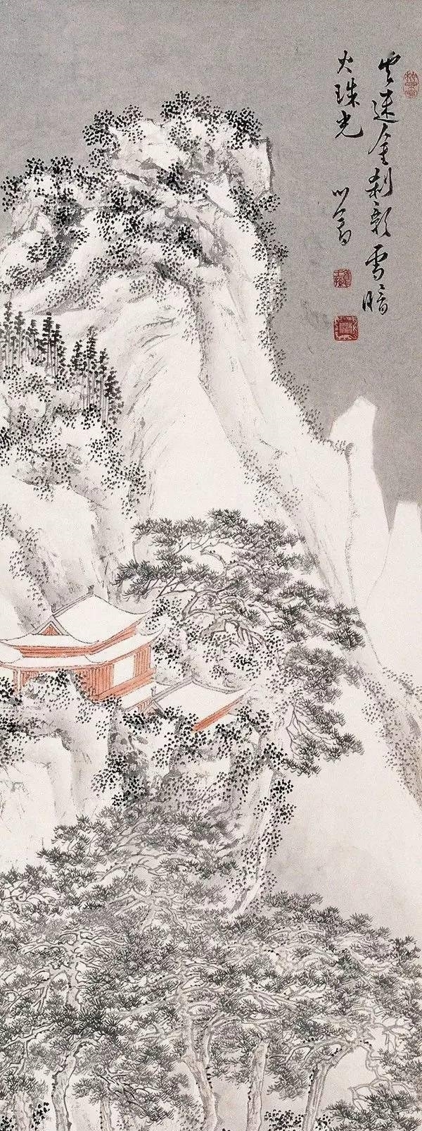 冬日来临,赏溥儒雪景山水