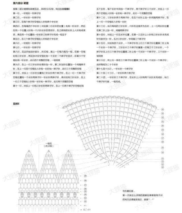 蕾丝|2款棒针编织和钩针编织的连衣裙,太惊艳了,附图解教程