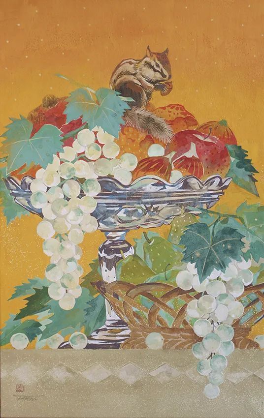 画家#这位日本画家的画有一种静谧的精致感,唤起一种沉思、空灵的感觉