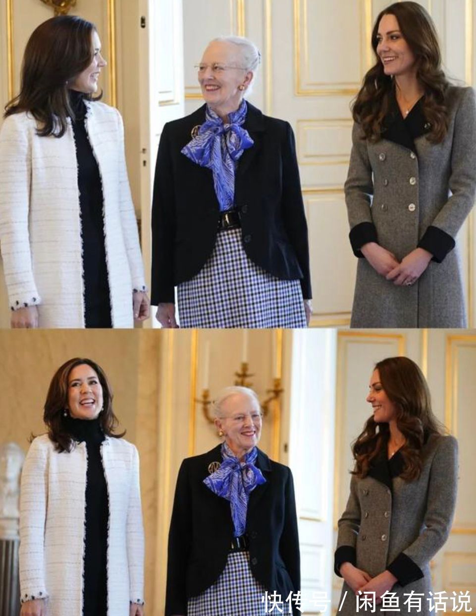 法则 看到凯特和丹麦王妃同框穿“黑白灰”,终于明白什么叫高级气质美