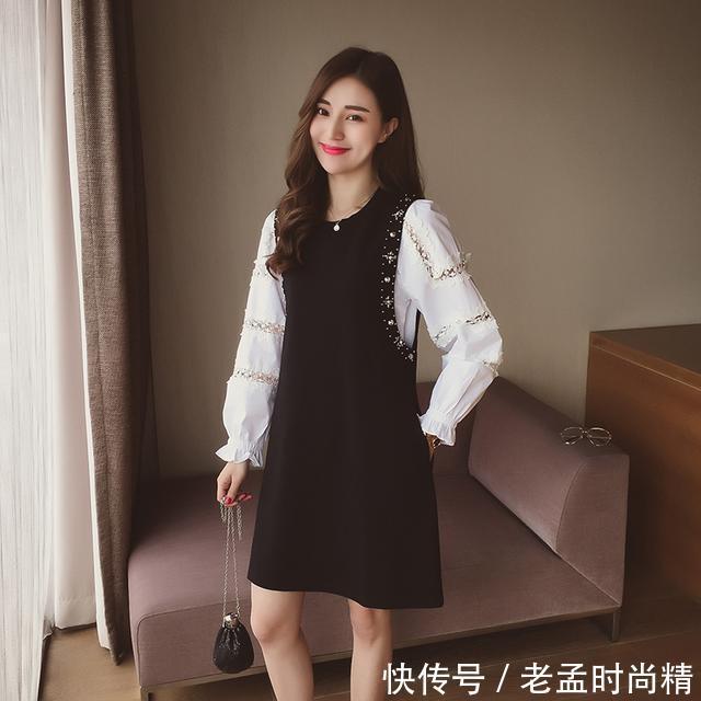 马甲|春季的到来,让连衣裙带给你不一样的气质