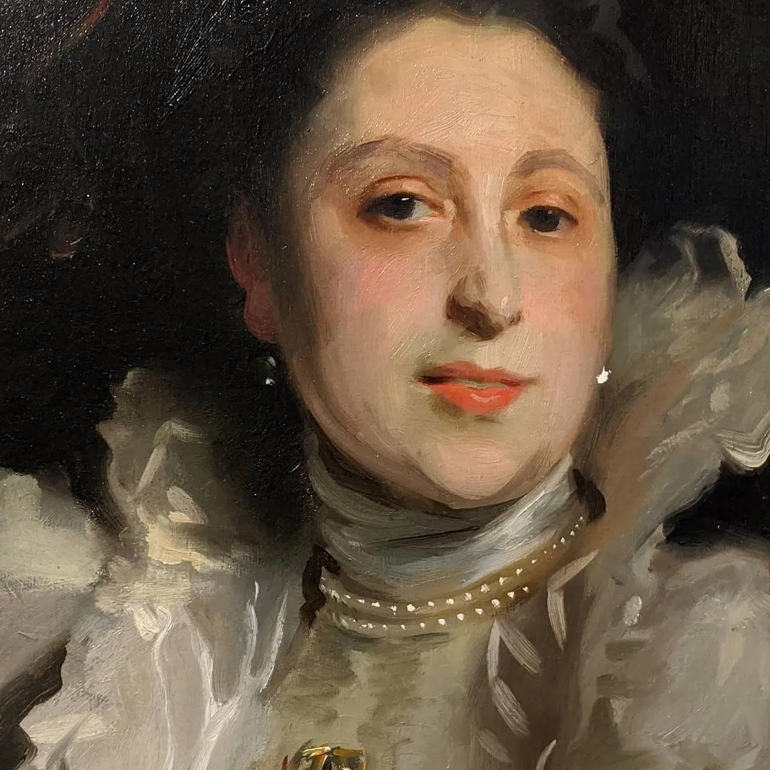 油画作品|好久没见过这么准的造型了,她的用色也超扎实!