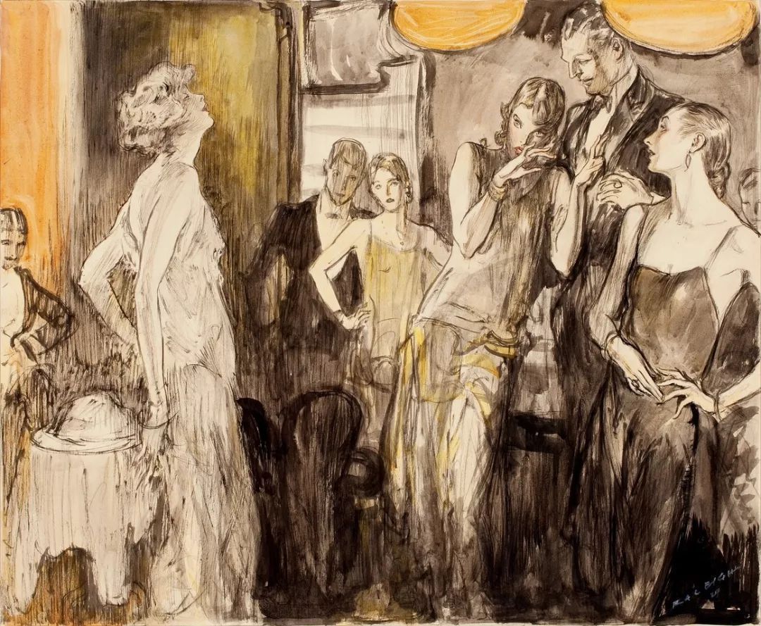 上流社会@美国最伟大的插画家,记录了上流社会的男男女女纸醉金迷的情景