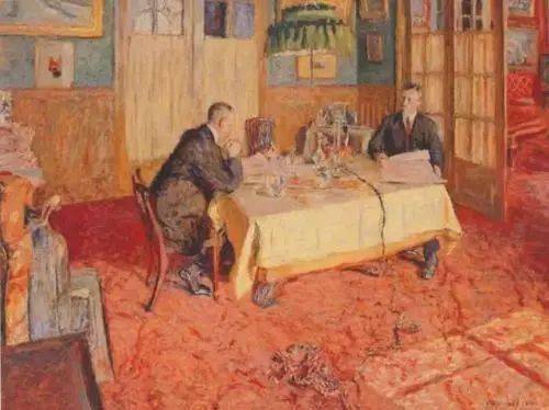 油画!法国纳比派代表画家-维亚?尔·爱德华油画