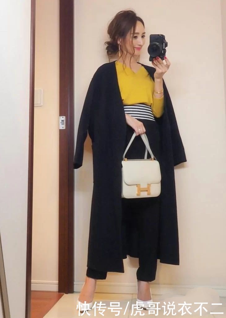  这位|大衣穿搭优雅精致最重要，这位日本博主真会穿，每一套都堪称模板