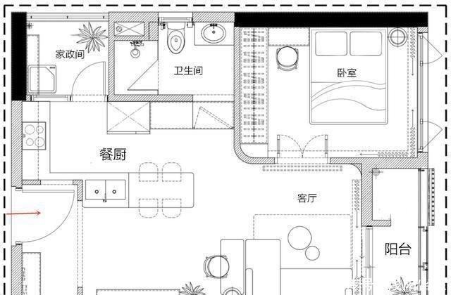 卫生间|有个自己的房子,小一点都可以!50㎡“去客厅化”,越住越温馨!