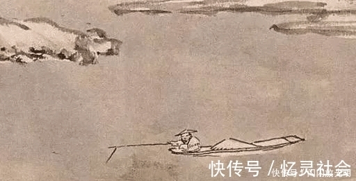 老翁&一千年前的画,画船不画水,为何被认为是神作?放大10倍明白了