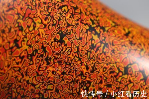 犀皮#清、精品漆器,犀皮漆梅瓶一对