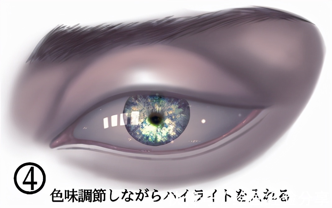 绘画|动漫写实眼睛怎么画?教你厚涂写实眼睛画法!