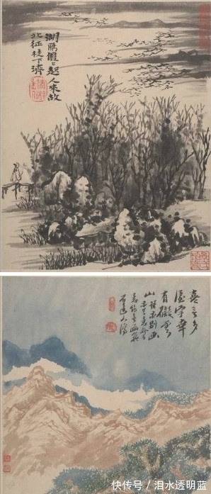 大写意|石涛山水册欣赏:烟火味很浓的小品风格,不输齐白石的大写意