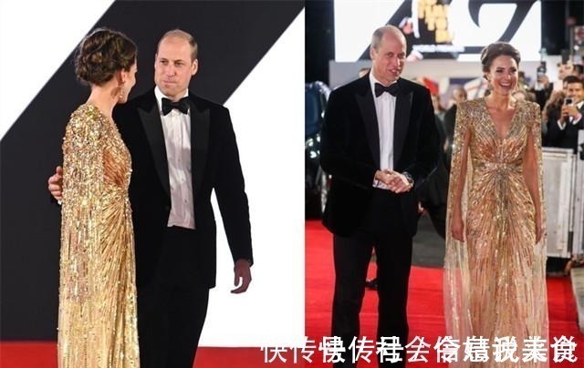 戴安娜 凯特也开始大胆,穿起艳丽的裤装和金色礼服,走起她婆婆的路线!