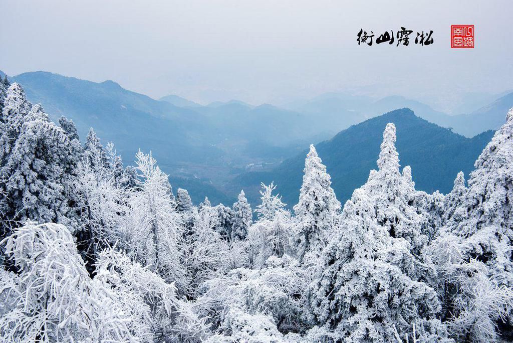 实在|湖南衡山迎来“最美”冬景，雾凇奇观实在太“仙”了