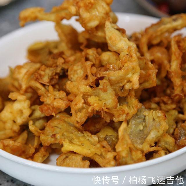 面糊|干炸蘑菇,香酥美味,下酒好菜