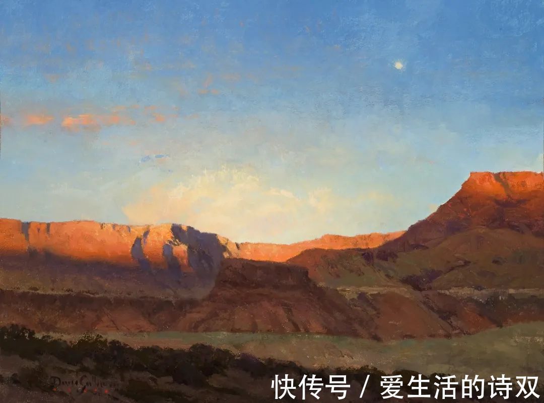 卢伯克$大卫·格里芬的风景油画高清图，放大看，更迷人