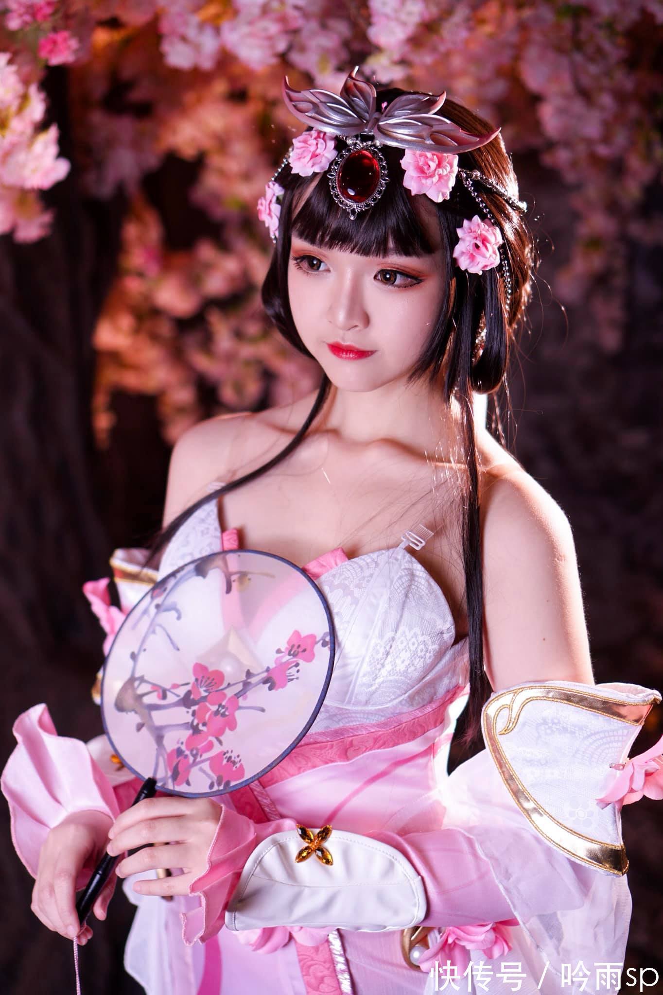 coser|《王者荣耀》甄姬游园惊梦皮肤cosplay，良辰美景，当配绝代佳人！