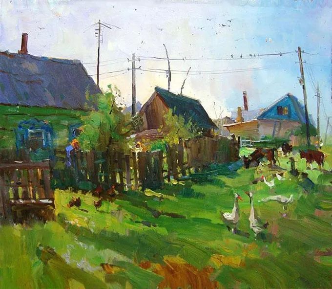 油画&浓郁的色彩,俄罗斯画家安德烈·米沙金的风景油画(二)