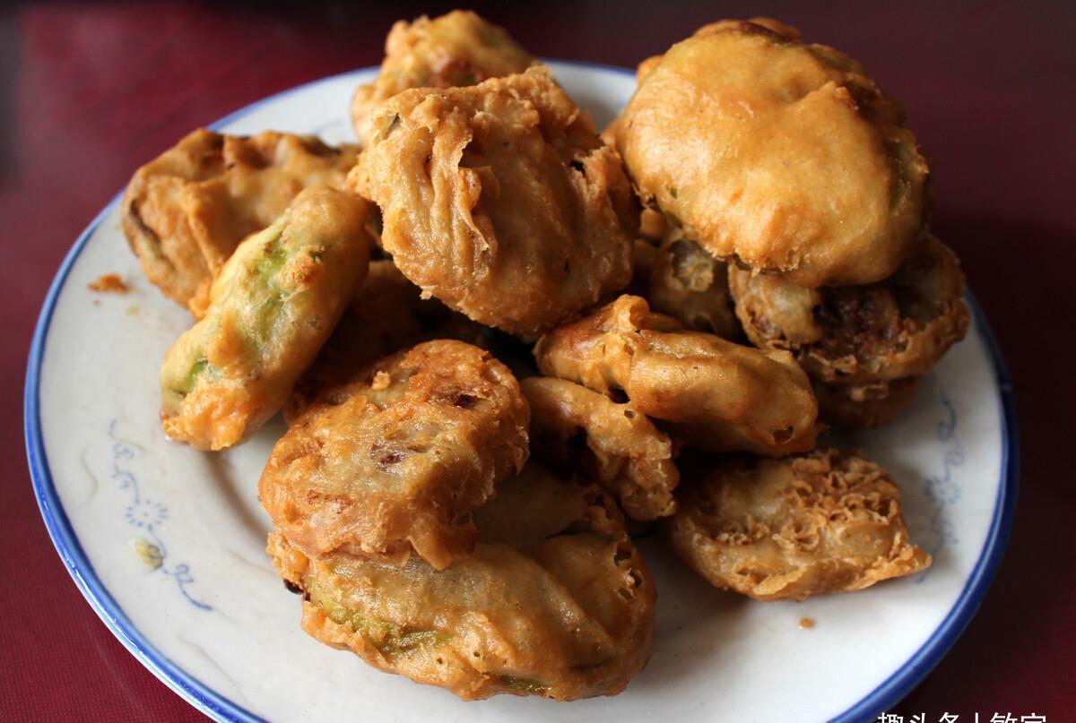 炸茄盒调糊是关键,别只会用水调了,教你正确方法,茄盒又香又脆