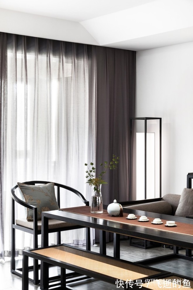 新中式|二居室143平米新中式