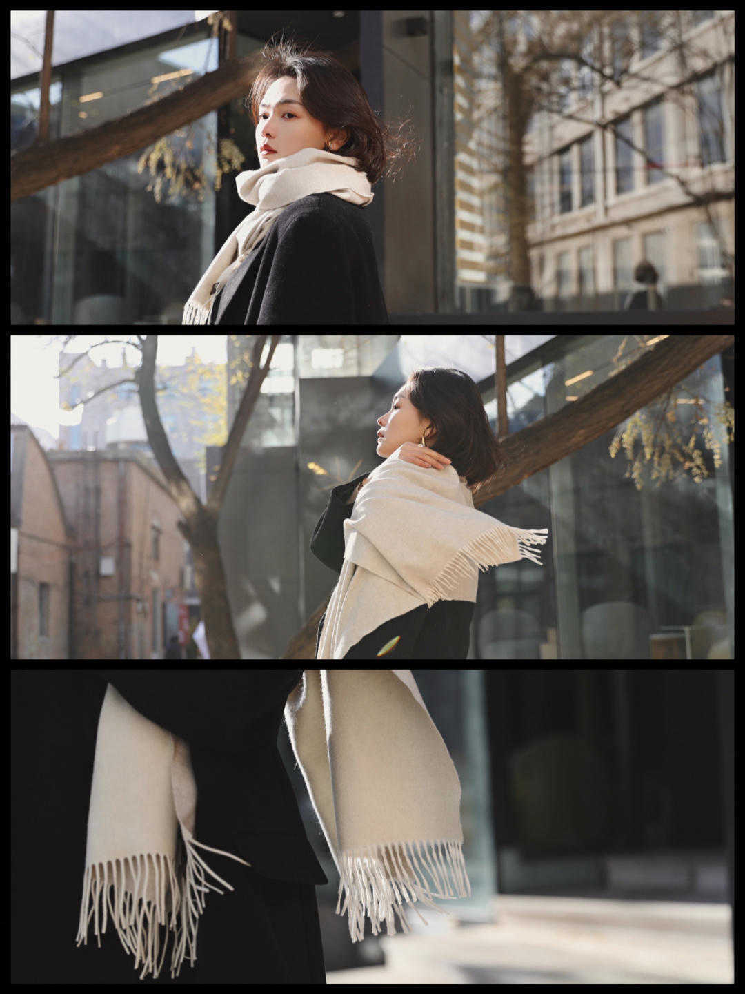保暖|初冬的围巾如何戴,别显土气又难看了,几个技巧让你更时尚?