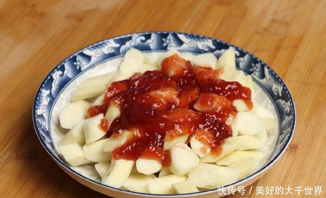 天热,我家孩子迷上它,10分钟做一盘,简单美味,又甜又糯