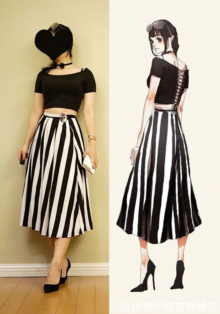 搭配|现实版vs漫画装!对比漫画版的完美造型,现实版你打几分