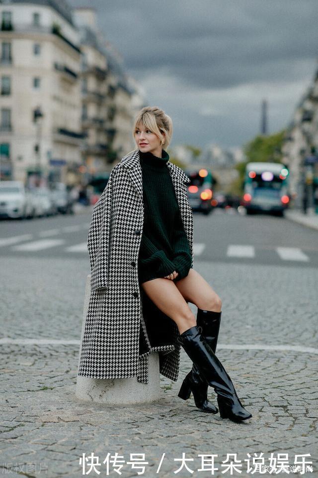 秋冬想要显腿长,试试“长筒靴”吧,显高又提气场