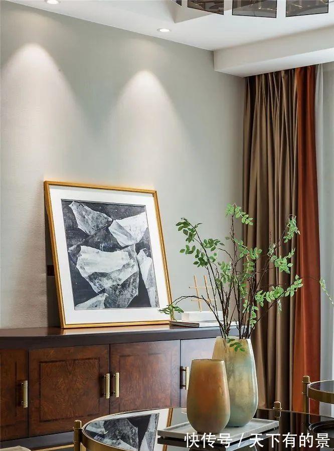 齐家安安|136㎡轻奢美式风,软装这样搭配,一点也不输豪华别墅!