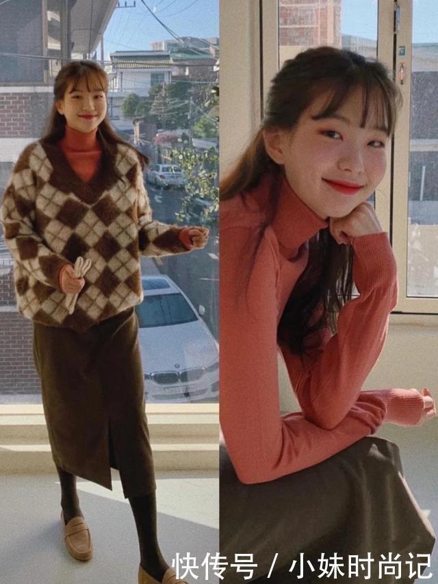 冬季穿衣休闲舒适很重要, 韩系邻家姐姐风了解一下, 亲和力满满