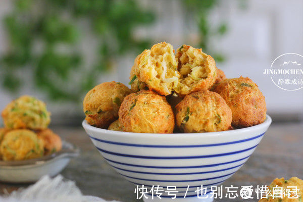肉丸|炸丸子不用油，照样外酥里嫩，这样做的天天吃都不怕
