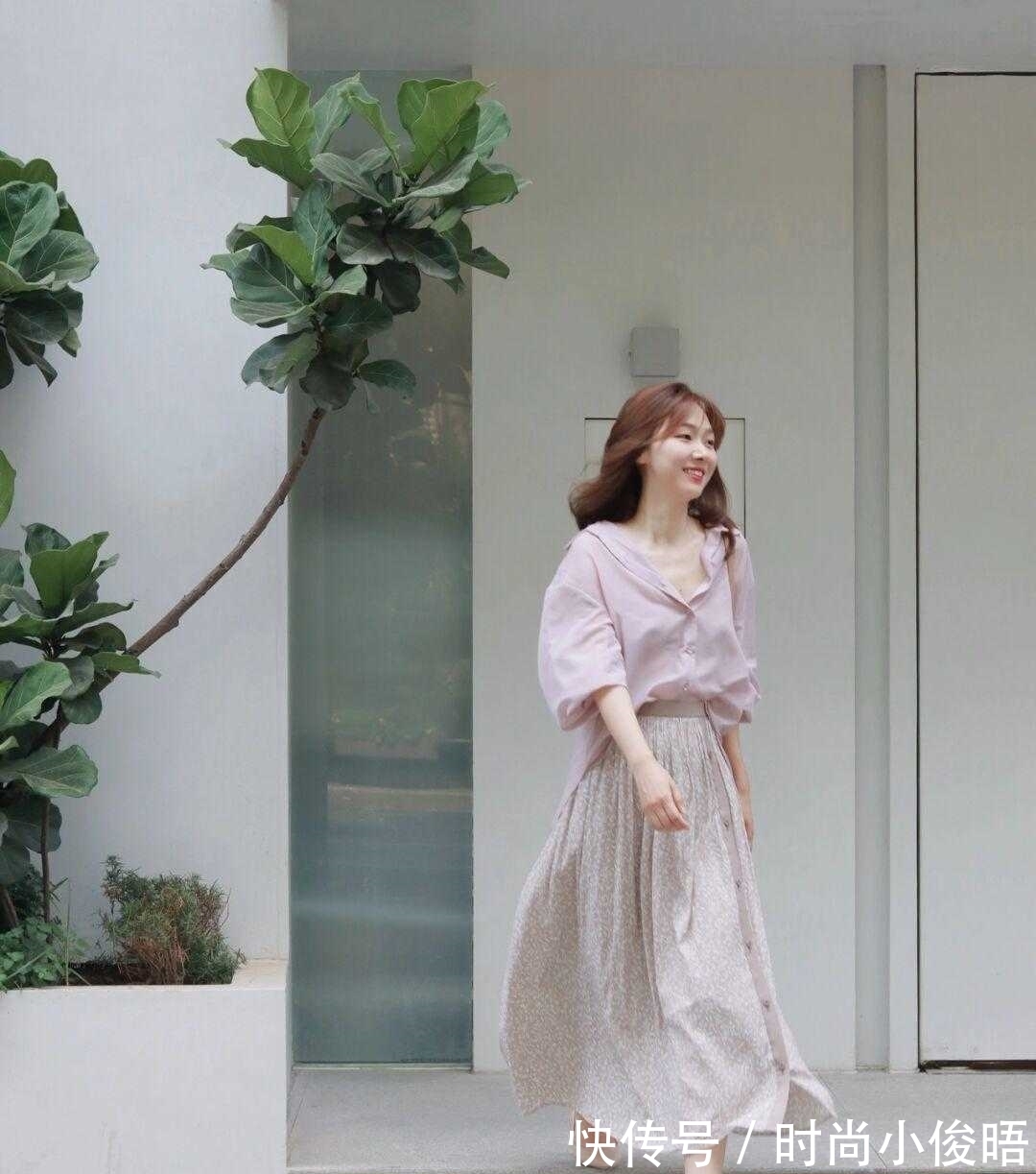 甜美 挑来挑去，还是“粉色”甜美减龄，这样搭配温柔又有少女感