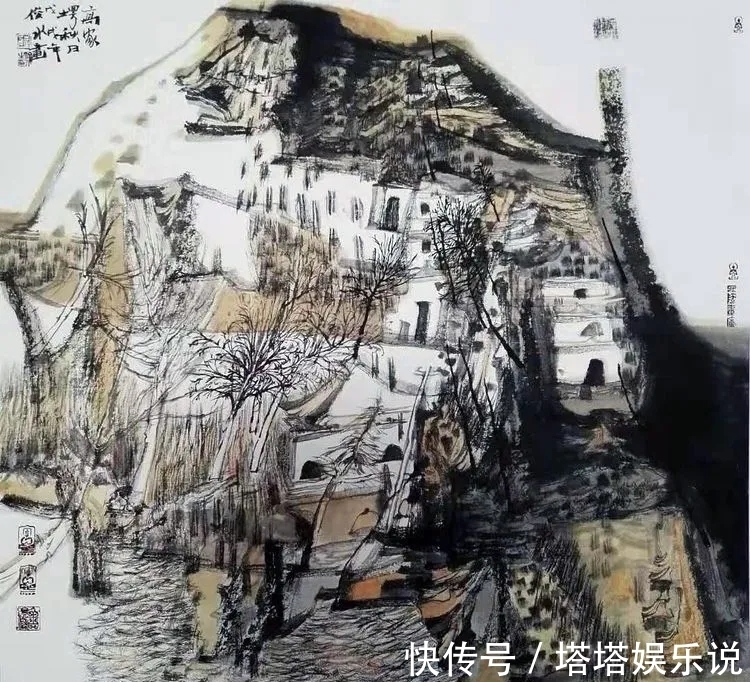 山水画!玄妙|薛俊水山水画