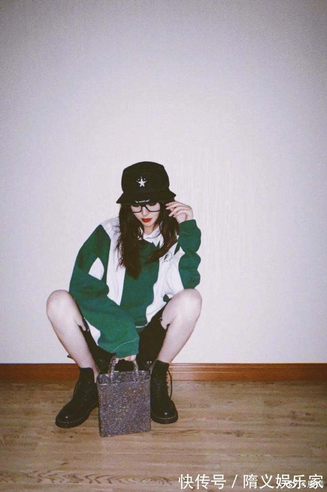 渔夫帽|唐嫣是当之无愧的腿精!每一套穿搭都不忘秀出一双笔直的漫画腿