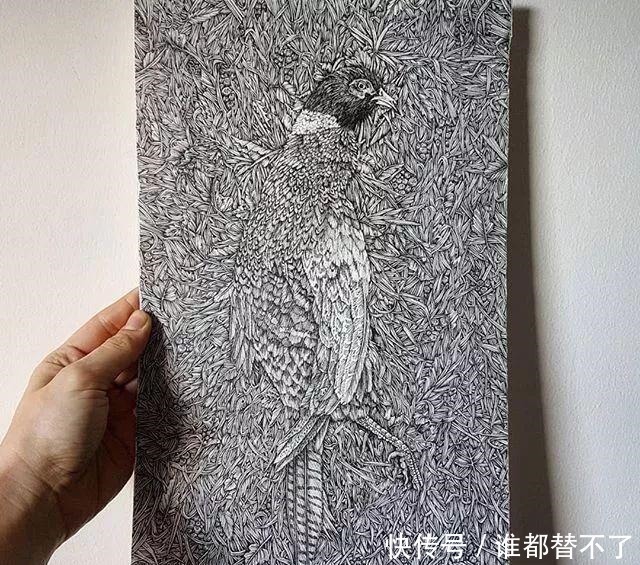 针管$全球最抠女画家，用一支2元针管笔惊艳世界，连英国皇室都惊叹