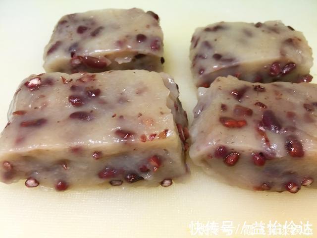 红豆糯米糕|一碗糯米粉 一把红豆 上锅一蒸 做出来的红豆糯米糕软糯Q弹超简单