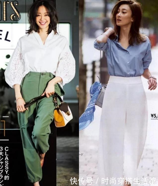 衬衫|今秋火了一种穿搭:叫“衬衫+阔腿裤”,时髦又气质,谁穿谁好看