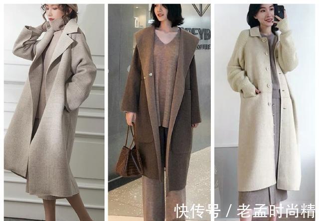 大衣|38套女性冬季日常穿搭,大衣搭配针织衫,保暖舒适又减龄,美呆了