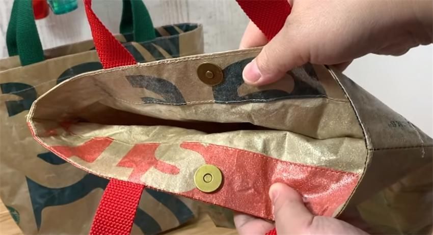 日本 日本手工牛人,把一次性纸袋做成手提包,看完想学缝纫了!