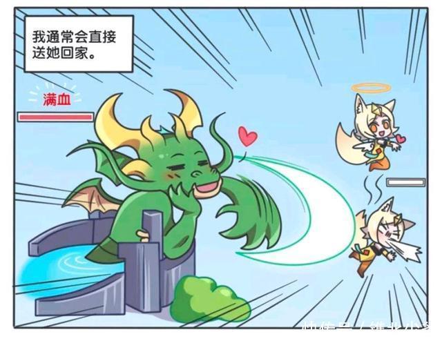 王者荣耀漫画-小妲己竟然敢挑战主宰，结果被主宰一招秒杀？