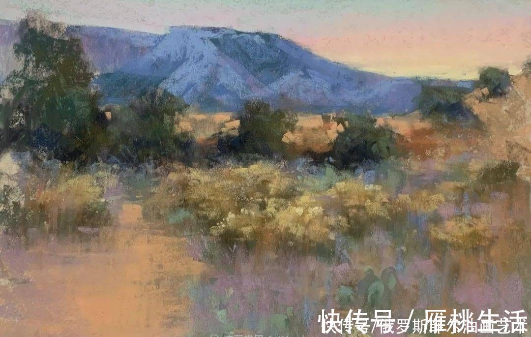 艺术家$美国当代粉彩艺术家贝萨尼·菲尔兹粉彩风景画作品欣赏