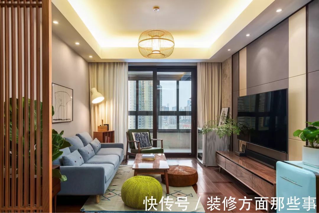 空间感|98平简约风二居室,温馨的原木质感,打造舒适之家!