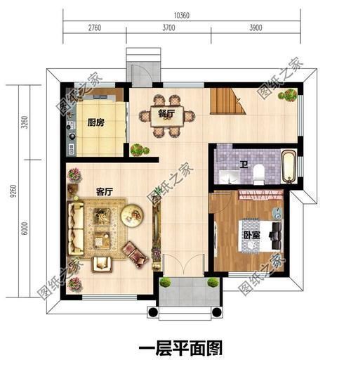 自建|进深九米的农村二层自建房屋图，拿图建房，省心省力还省钱