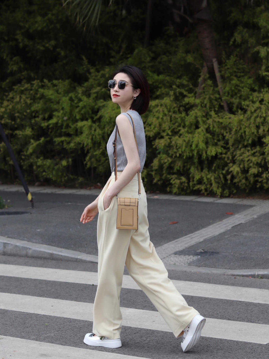 穿搭|3、40岁这样穿很高级,短袖搭配阔腿裤显高显瘦,减龄又洋气